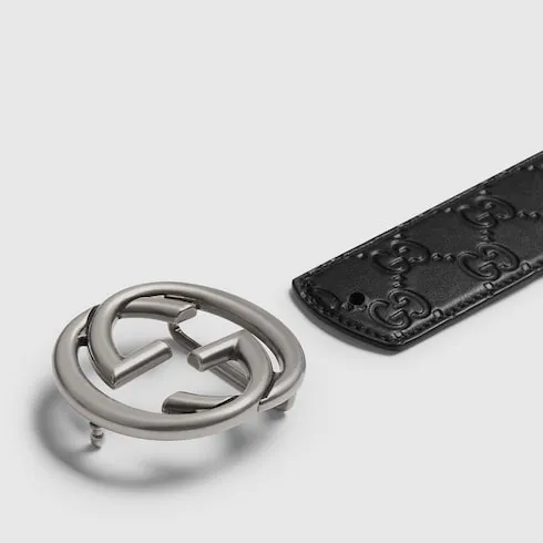 Reversible Belt With Interlocking G Buckle