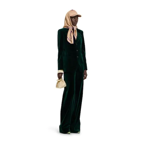 Stretch Cotton Velvet Jacket
