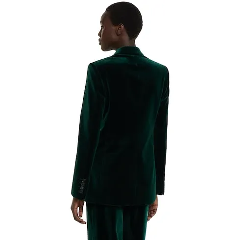 Stretch Cotton Velvet Jacket