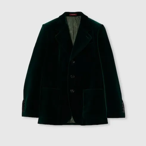 Stretch Cotton Velvet Jacket