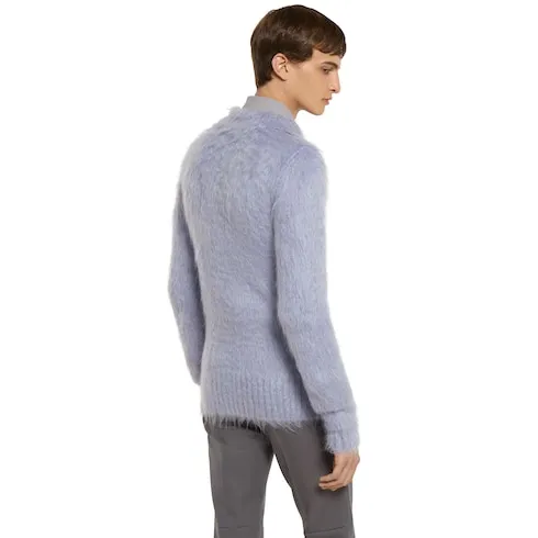 Brushed Wool Mohair Cardigan