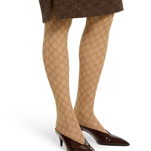 Printed Stretch Nylon Tights