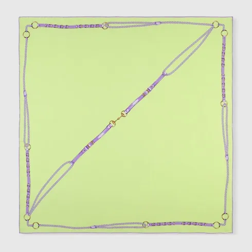 Printed Silk Twill Carré