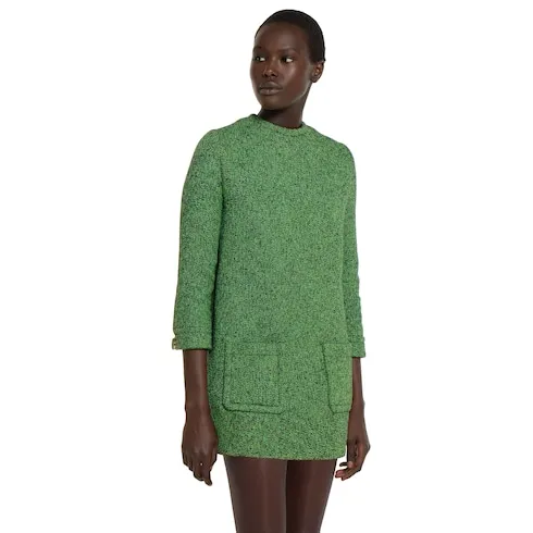 Cotton Wool Mouliné Dress