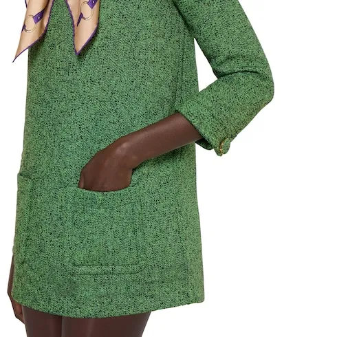 Cotton Wool Mouliné Dress