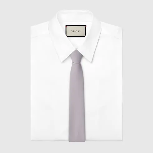 Crepe-Effect Silk Blend Tie