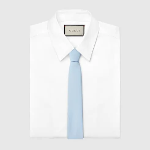 Crepe-Effect Silk Blend Tie
