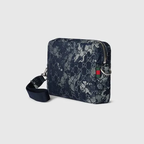 Gg Denim Small Crossbody Bag