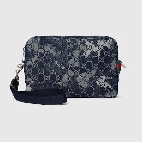 Gg Denim Small Crossbody Bag