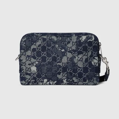 Gg Denim Small Crossbody Bag