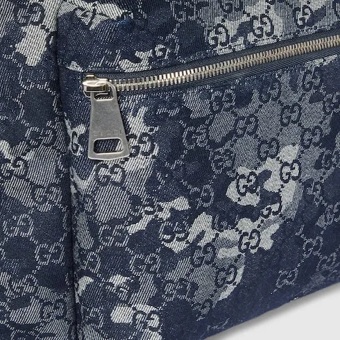 Gg Denim Large Backpack