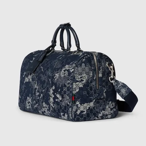 Gg Denim Duffle Bag