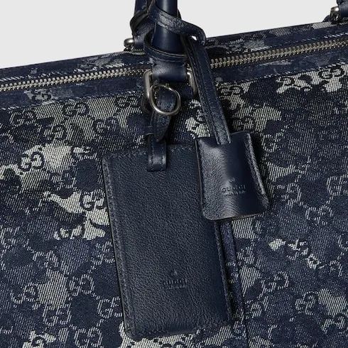 Gg Denim Duffle Bag