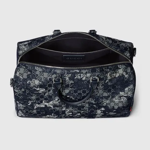 Gg Denim Duffle Bag