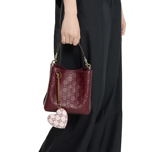 Heart-Shaped Bag Charm