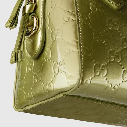 Gg Emblem Small Boston Bag