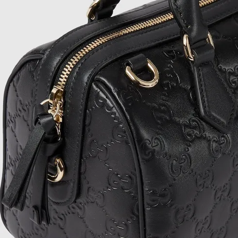 Gg Emblem Medium Boston Bag