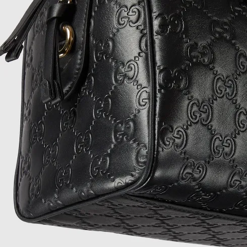 Gg Emblem Medium Boston Bag