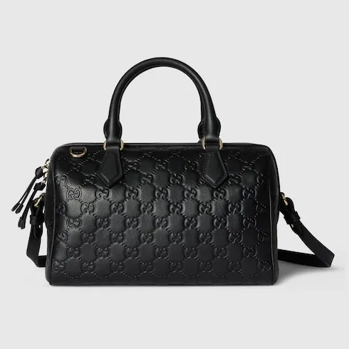 Gg Emblem Medium Boston Bag