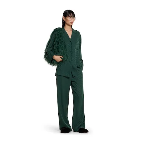 Gg Silk Jacquard Jogging Pant