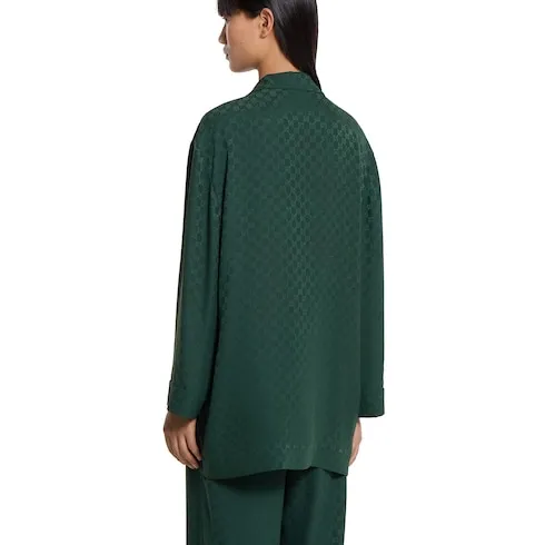 Gg Silk Jacquard Shirt