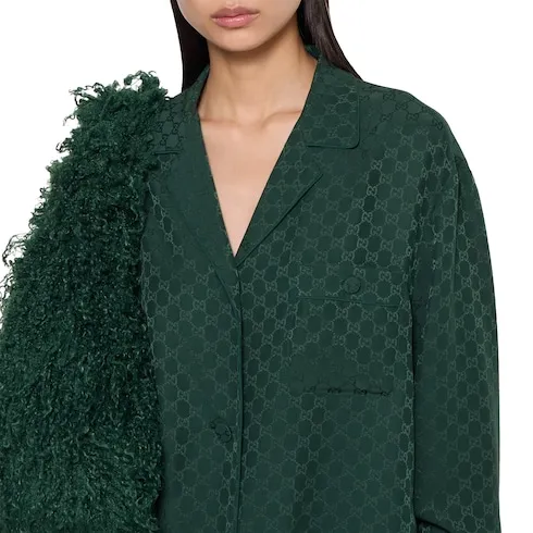 Gg Silk Jacquard Shirt