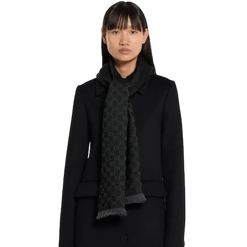 Gg Wool Scarf