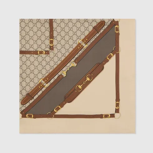 Printed Silk Twill Carré