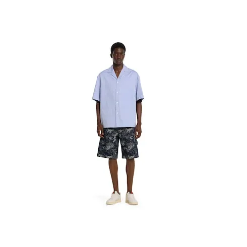 Gg Jacquard Denim Shorts