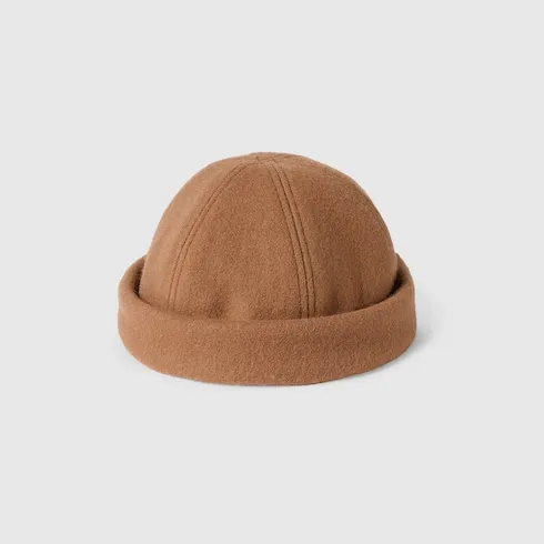 Wool Hat With Embroidery