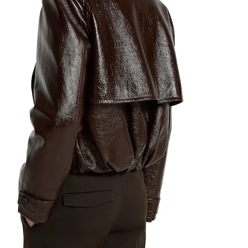 Shiny Leather Biker Jacket