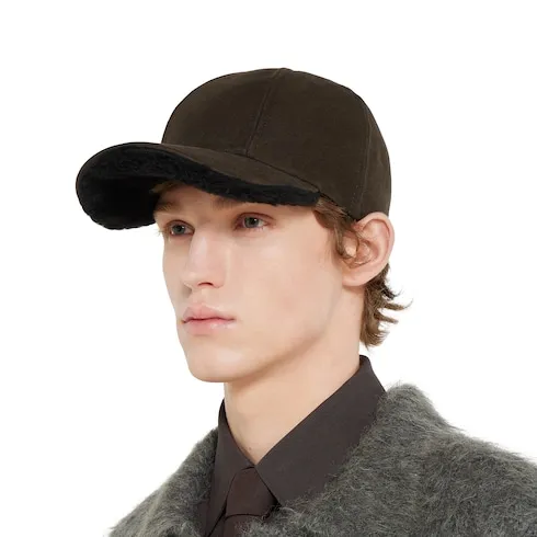 Cotton Shearling Bucket Hat