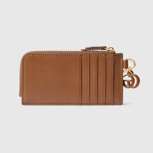 Card Case With Double G Charm