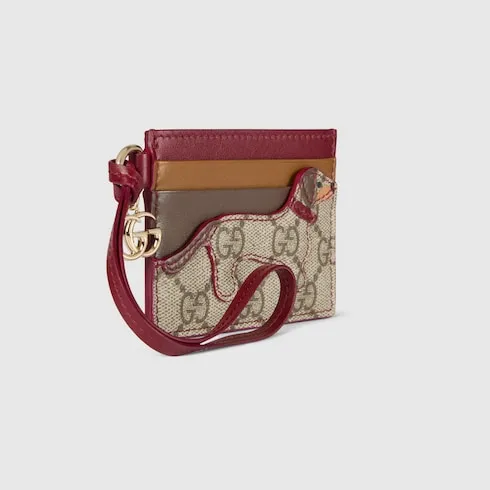 Card Case With Double G And Dog