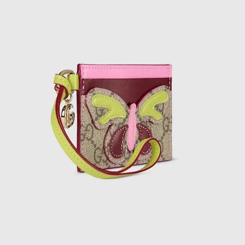 Card Case With Double G And Butterfly
