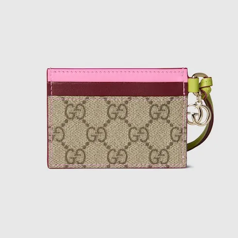 Card Case With Double G And Butterfly