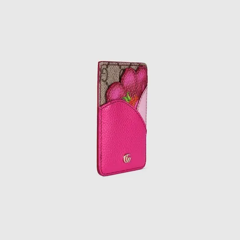 Floral Card Case With Double G