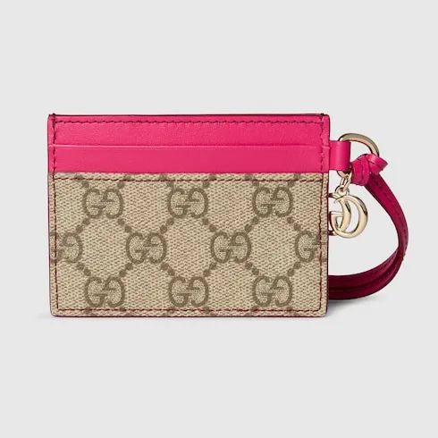 Floral Card Case With Double G