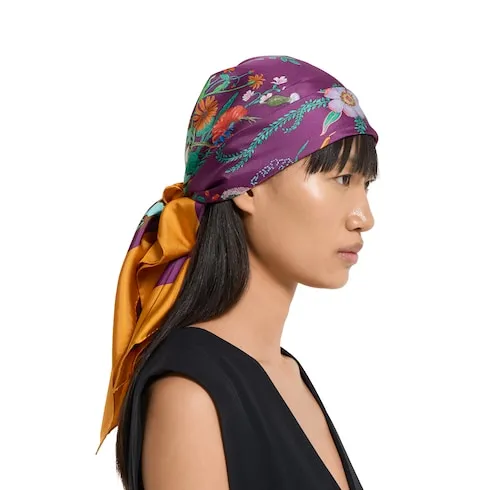 Printed Silk Twill Carré