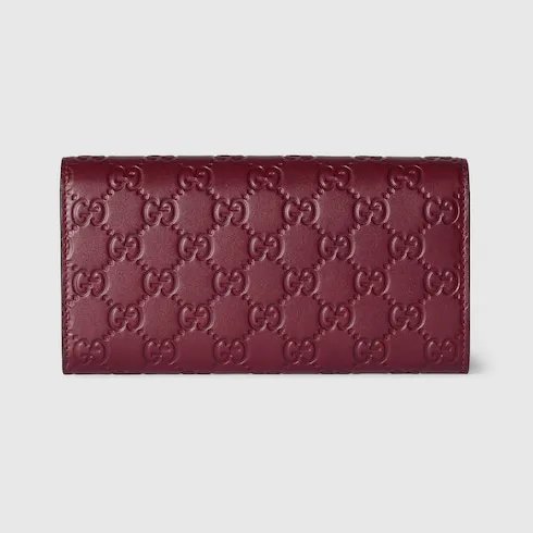 Gg Emblem Continental Wallet
