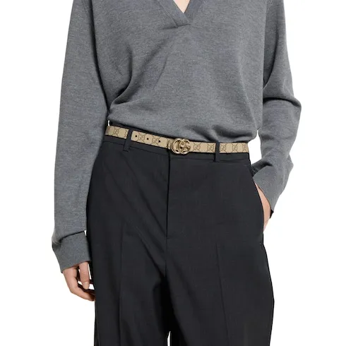 Reversible Gg Marmont Thin Belt