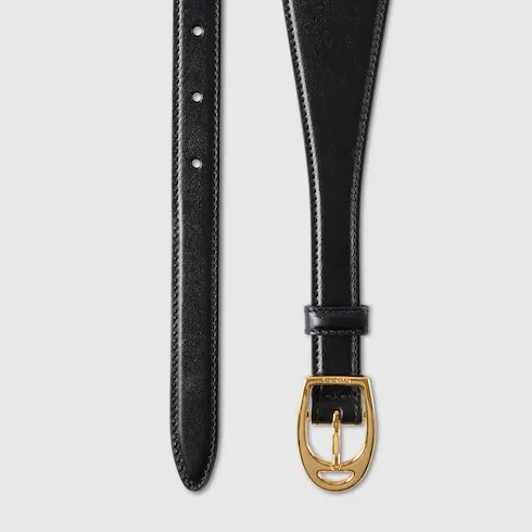 Wide Belt With Oversized Horsebit