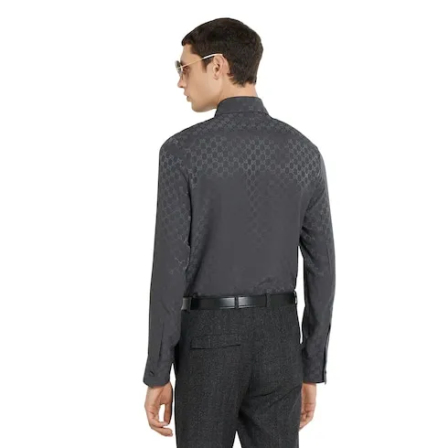 Gg Silk Jacquard Shirt