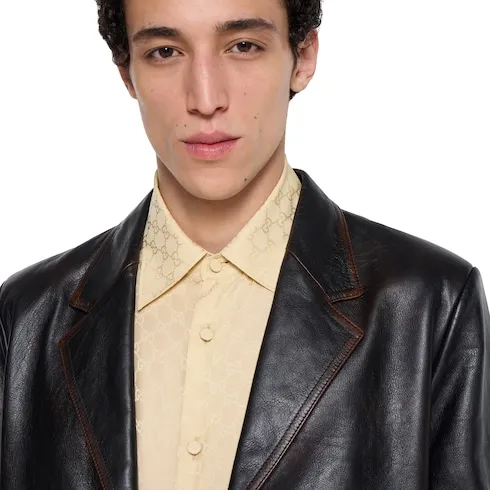 Gg Silk Jacquard Shirt