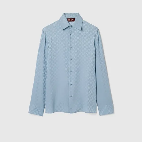 Gg Silk Jacquard Shirt