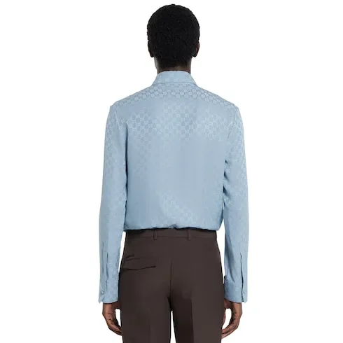 Gg Silk Jacquard Shirt