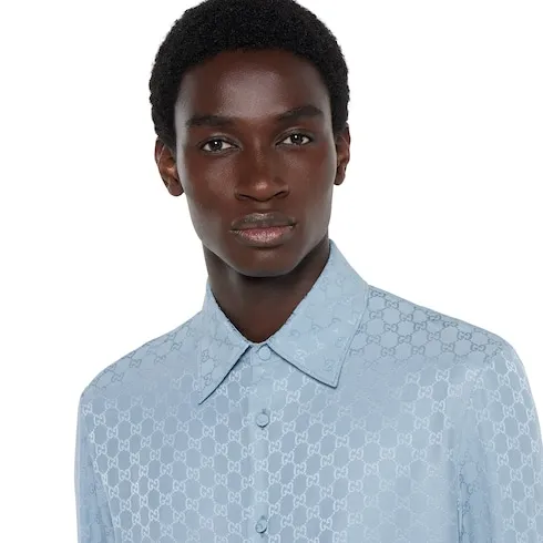 Gg Silk Jacquard Shirt