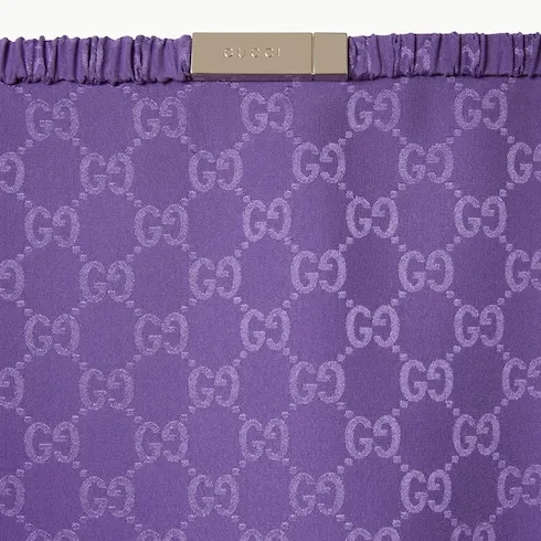 Gg Silk Jacquard Skirt