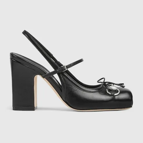 Gucci Horsebit Slingback Pump