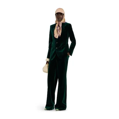 Soft Stretch Cotton Velvet Pant